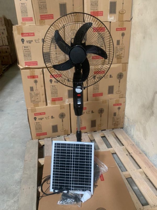 charweek solar rechargeable fan